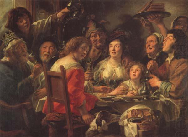 Jacob Jordaens The King Drinks Celebration of the Feast of the Epiphany china oil painting image